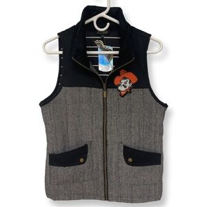 OSU Oklahoma State University Cowboys NCAA Full Zip Vest Women’s Small